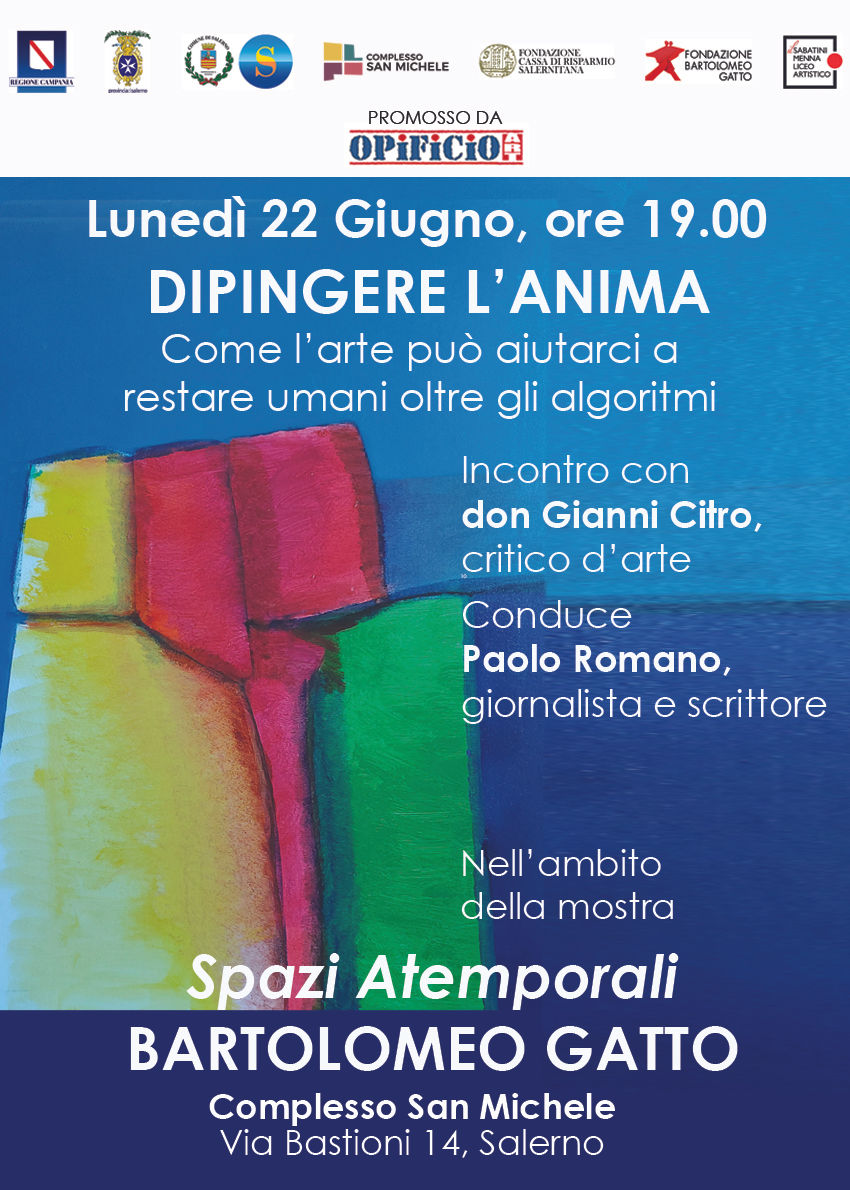 Locandina Dipingere l'anima - Incontro presso il Complesso San Michele, Salerno