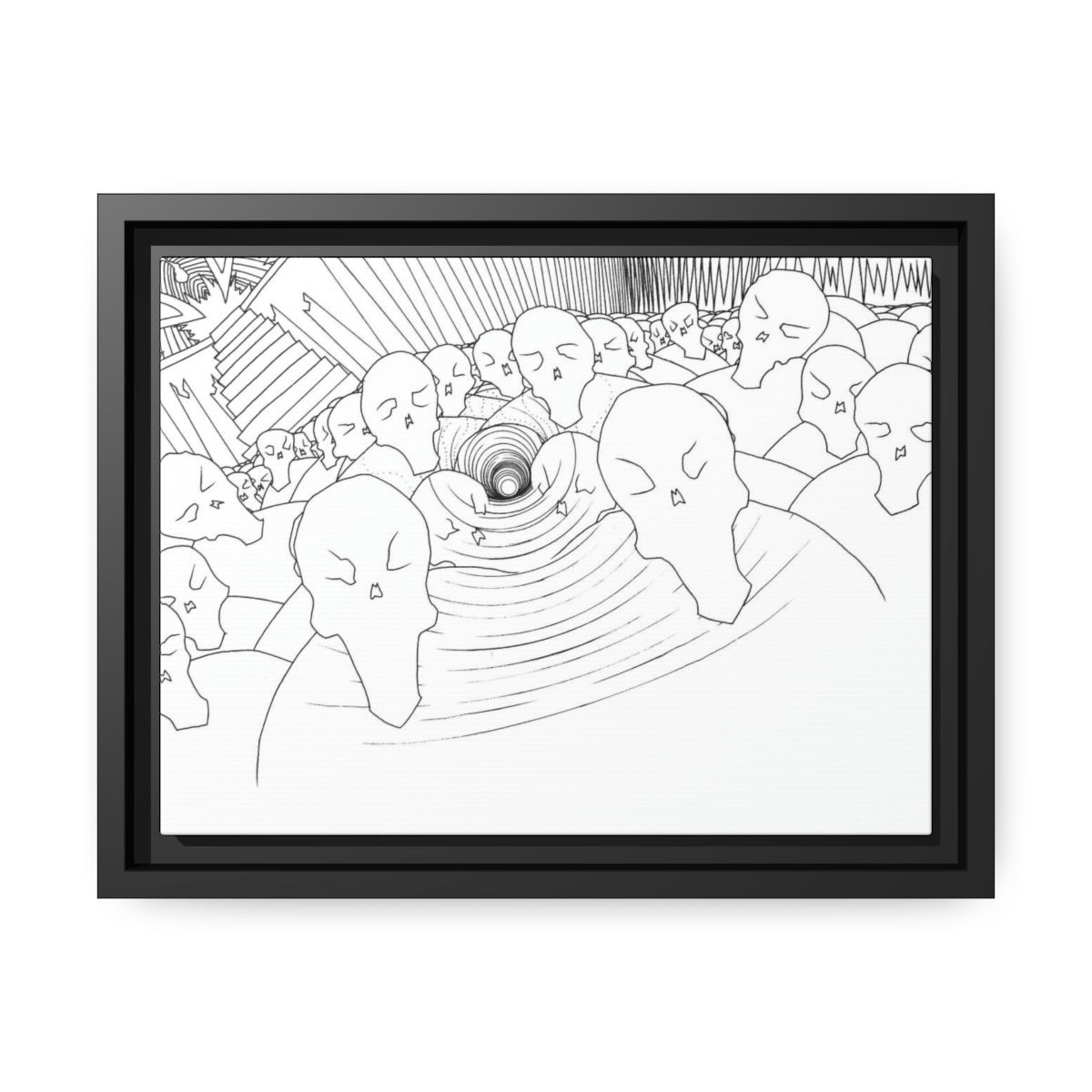 The Heard: Matte Canvas, Black Frame