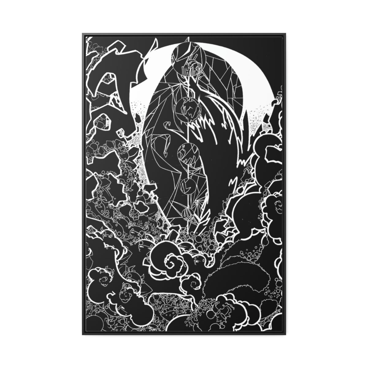 Falling Up Inverted: Gallery Canvas Wraps, Vertical Frame