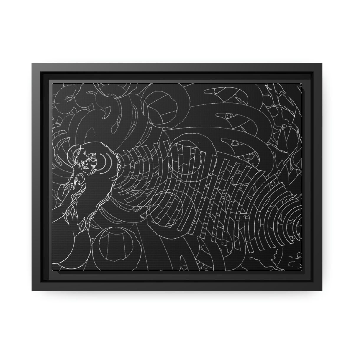 Phat Ask Inverted: Matte Canvas, Black Frame