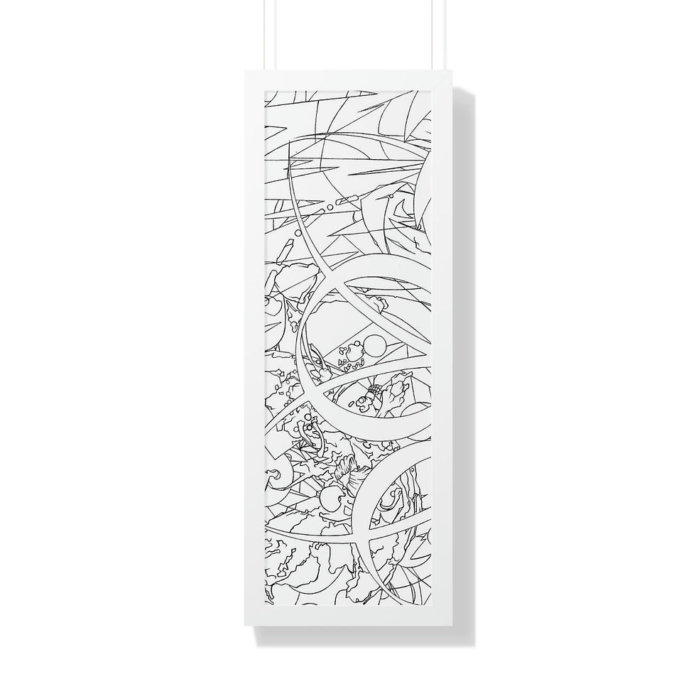Thumbnail: Kaleidescope: Framed Vertical Poster