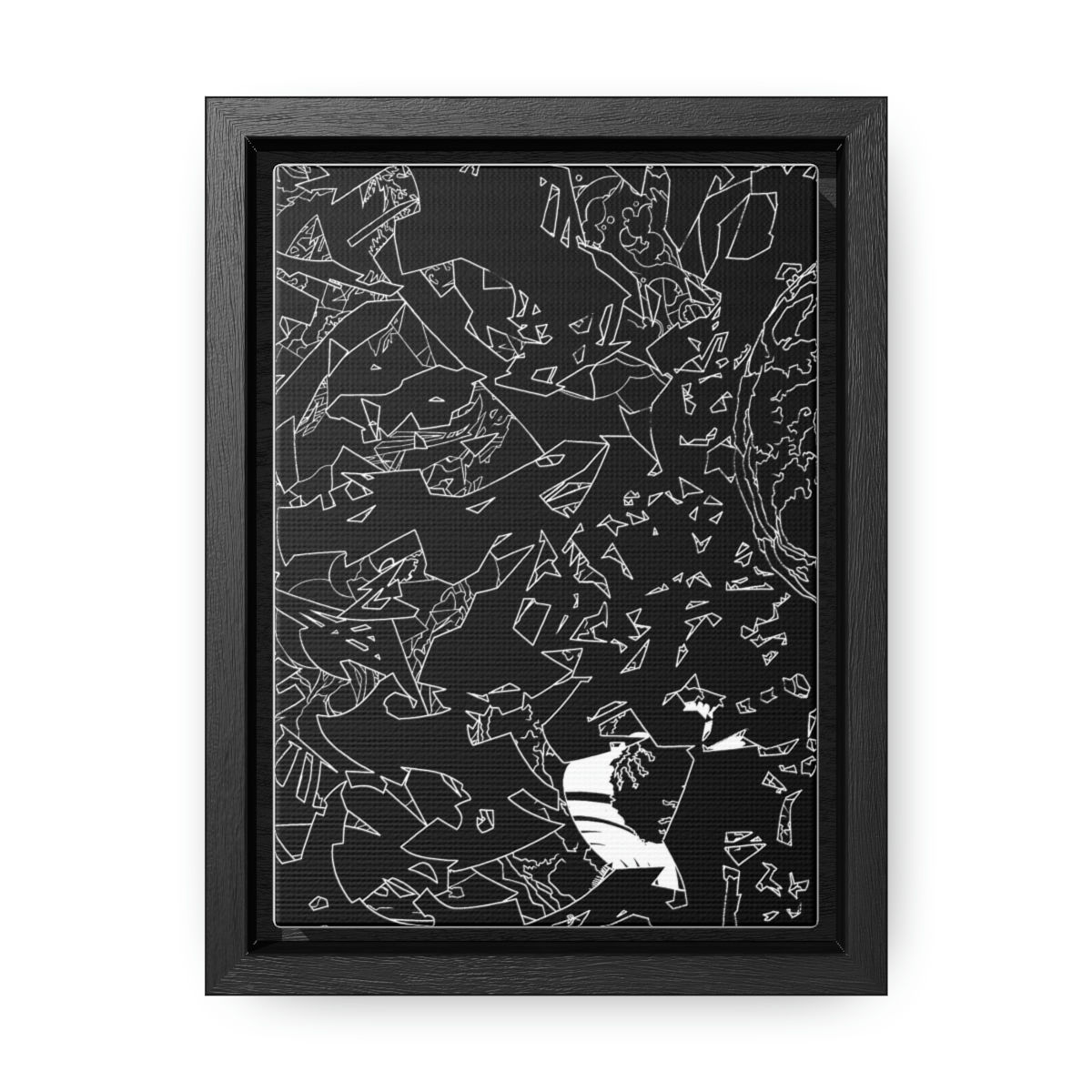 Hiding Above Inverted: Gallery Canvas Wraps, Vertical Frame