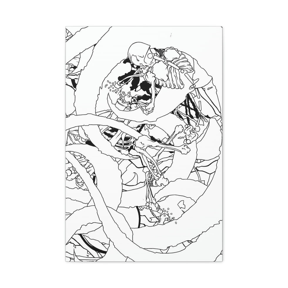Thumbnail: Mammoth Laughter: Matte Canvas, Stretched