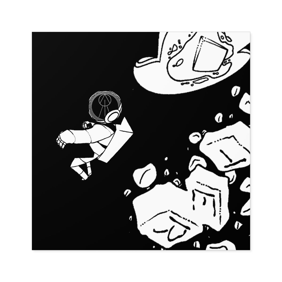 Buttered Psychonaut: Square Stickers
