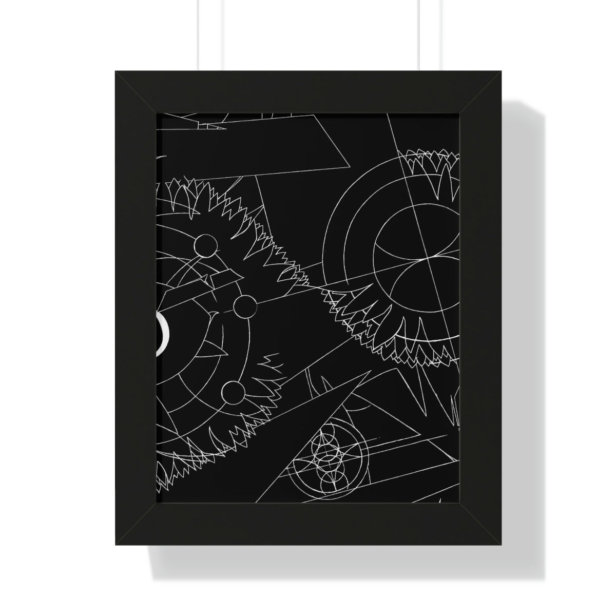 From One Side Inverted: Framed Vertical Poster