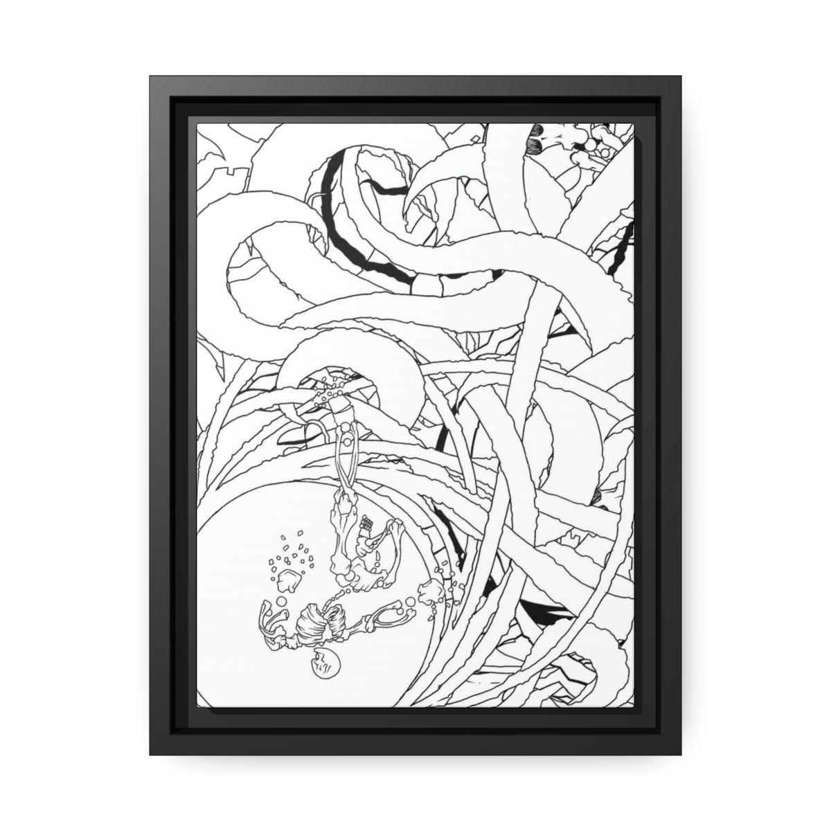 Bird Walk: Matte Canvas, Black Frame