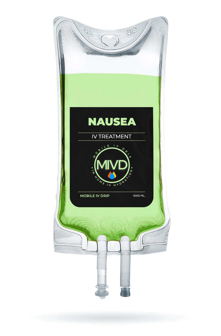 IV Hydration Therapy - Nausea - 1,000ML Fluids, Anti-Nausea Medication