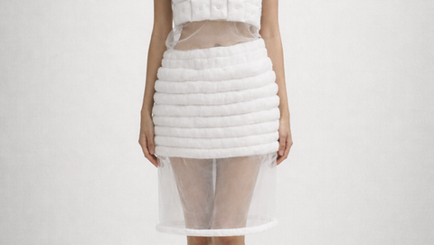 Fashion portfoliosculptural foam forms and texture