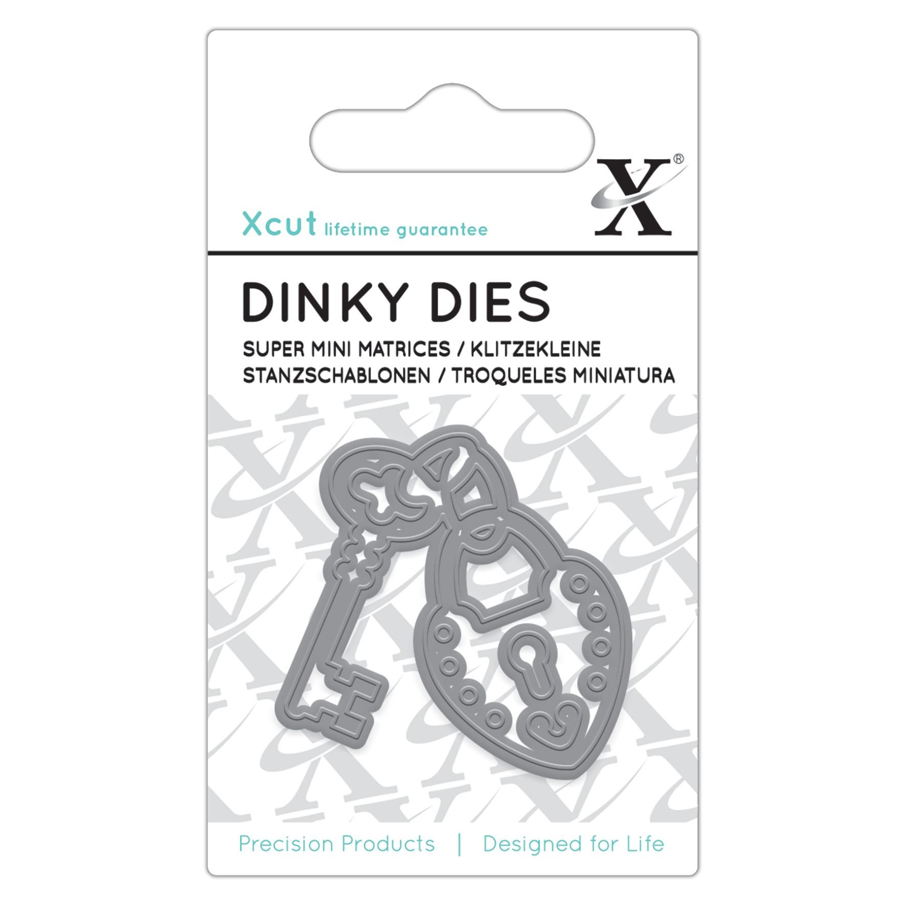 xcut dinky dies heart lock and key