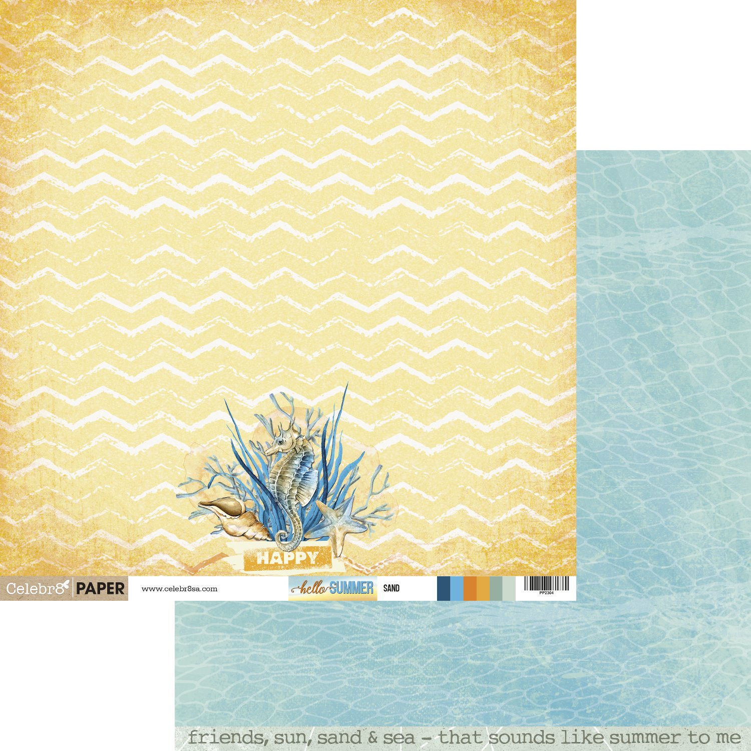 celebr8 good vibes collection patterned paper sand