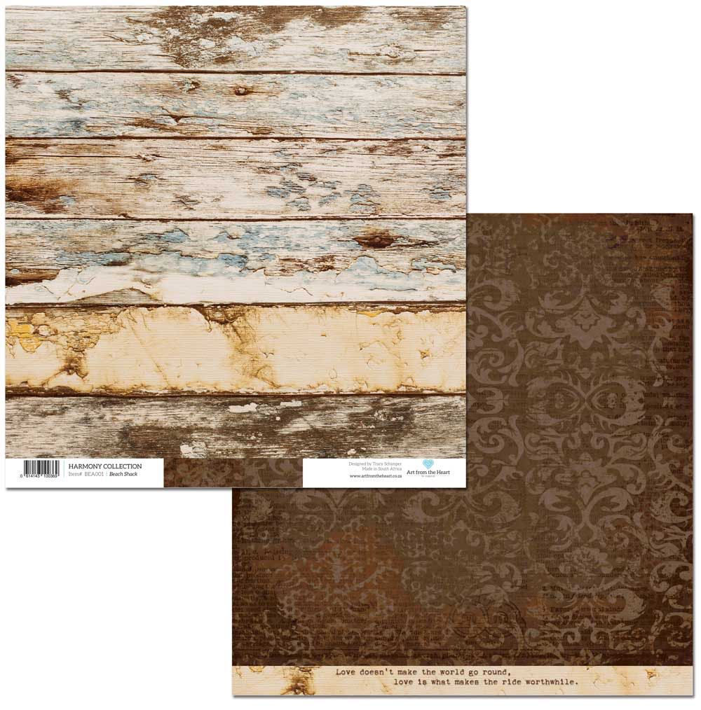 art from the heart harmony collection patterned paper beach shack