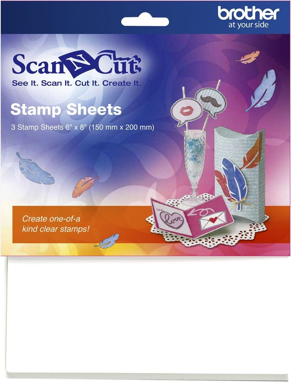 brother scanNcut stamping sheets