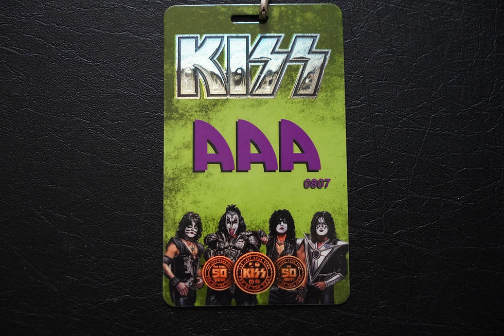 Thumbnail: KISS "The End of The Road Tour" laminate VIP Pass