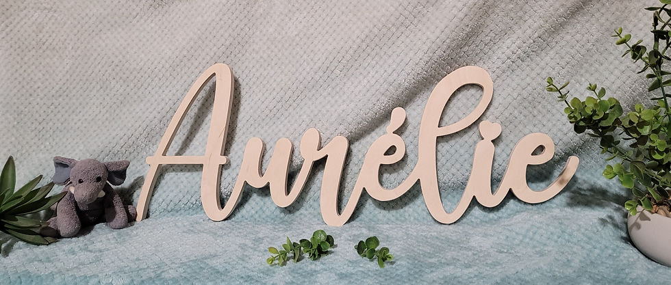 Wooden name (M) ♡Aurélie
