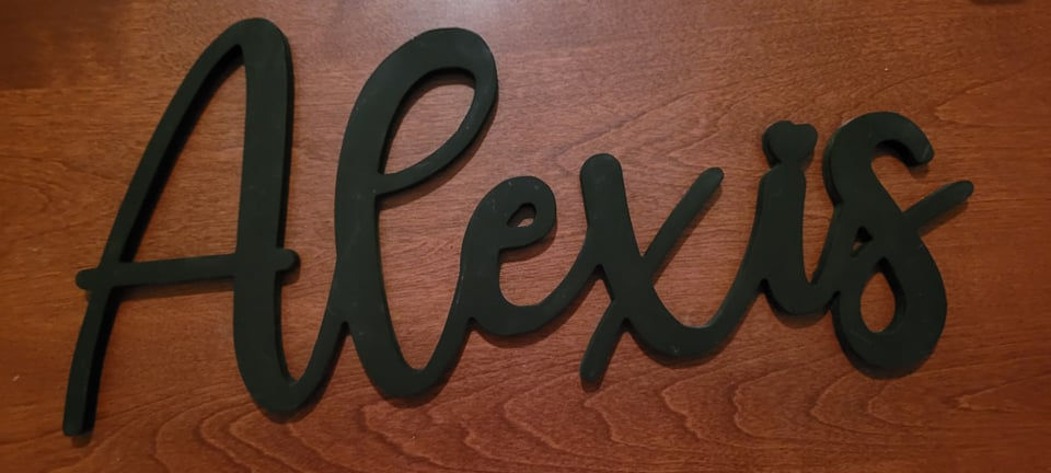 Wooden name (M) ♡Alexis