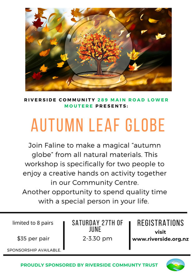 Make an Autumn Globe (Creative Workshop for 2)