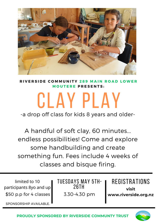 Clay Play Classes for Kids (8 years+)