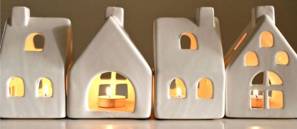 Clay Candle Houses: Pottery Workshop for Adults & Kids