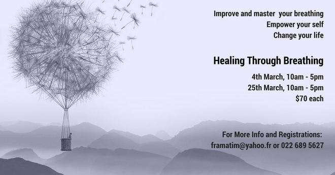 'Healing Through Breathing' Workshops