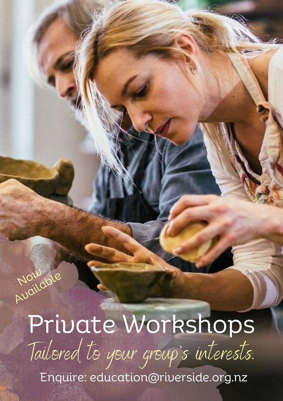 Private Workshops at Riverside poster