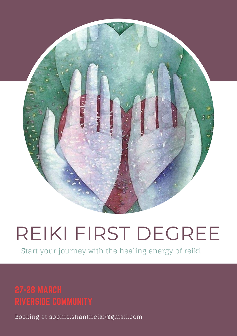 Reiki course at Riverside Community NZ