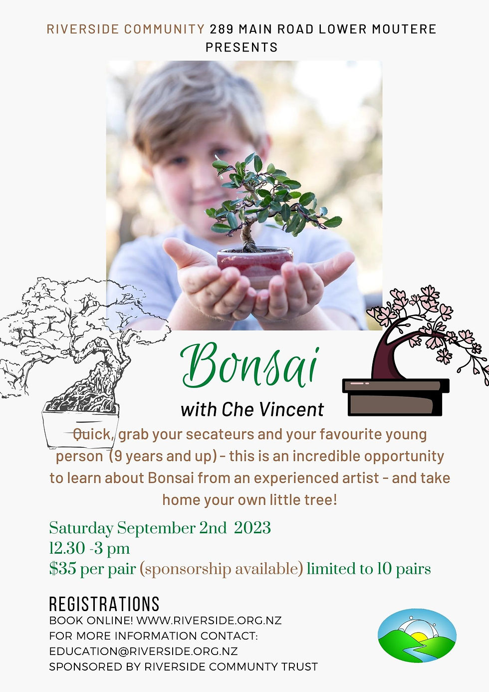 Bonsai Tree Workshop for adult-child pairs
