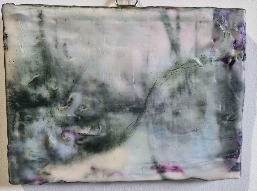 NROS 'Mini Masterpiece' submission - Encaustic on Canvas