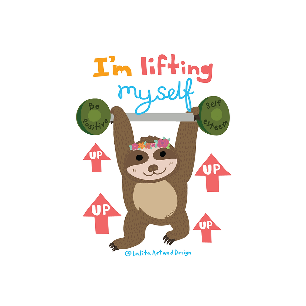 I'm Lifting Myself Up Die Cut Sticker