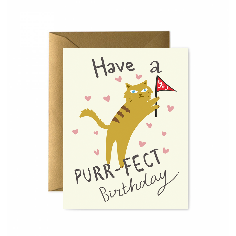 PURfect Birthday Greeting Card