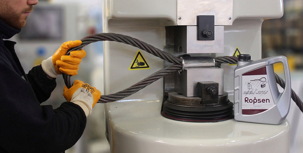 Ropsen halat baskı yağı/ Ropsen splicing lubricant.