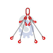 Dört kollu kısaltma kancalı ve sustalı kancalı zincir sapan, çok noktalı ağır yüklerin dengeli ve güvenli şekilde kaldırılması için tasarlanmış endüstriyel bir kaldırma ekipmanıdır. Kısaltma kancası zincir boyunu kolayca ayarlamayı sağlarken, sustalı kanca ekstra güvenlik sunar ve yüksek performans sağlar.
