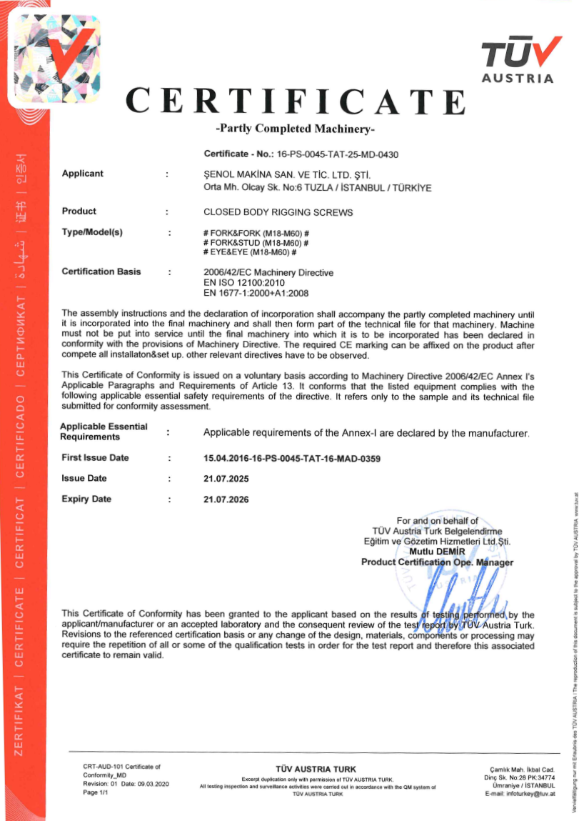 DÖVME BORULU LİFTİNLER