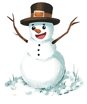 Color Me In Snowman