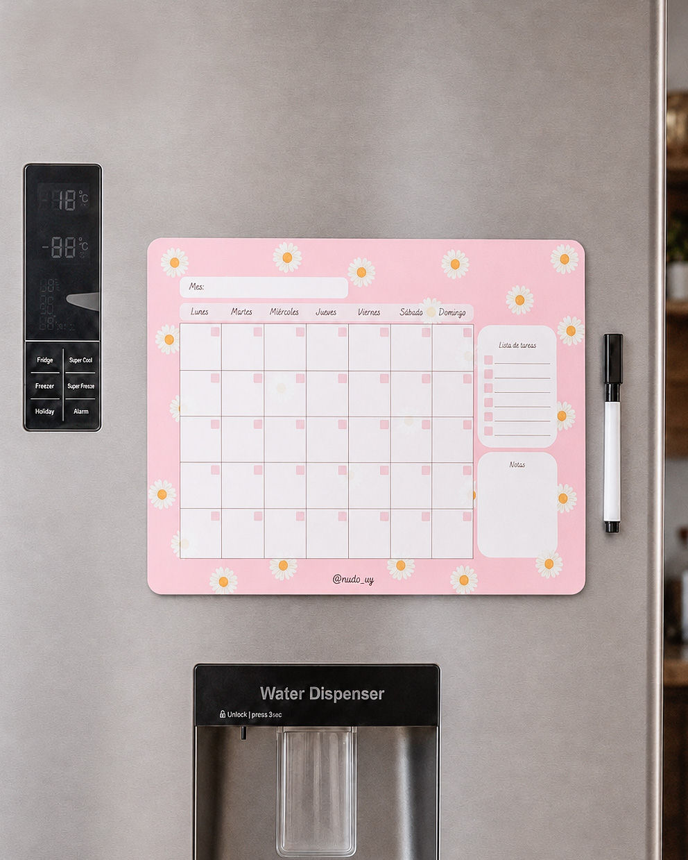 Planner mensual imantado - Daisy