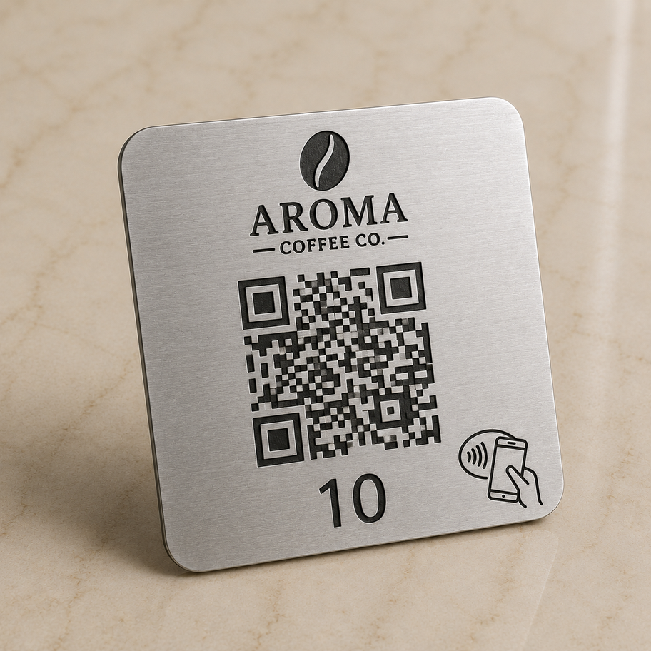 masa üstü yapıkanlı qr kod nfc