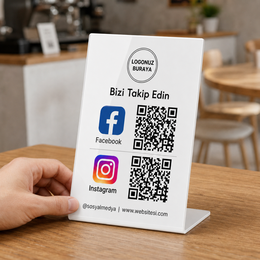 restoran QR kod standı