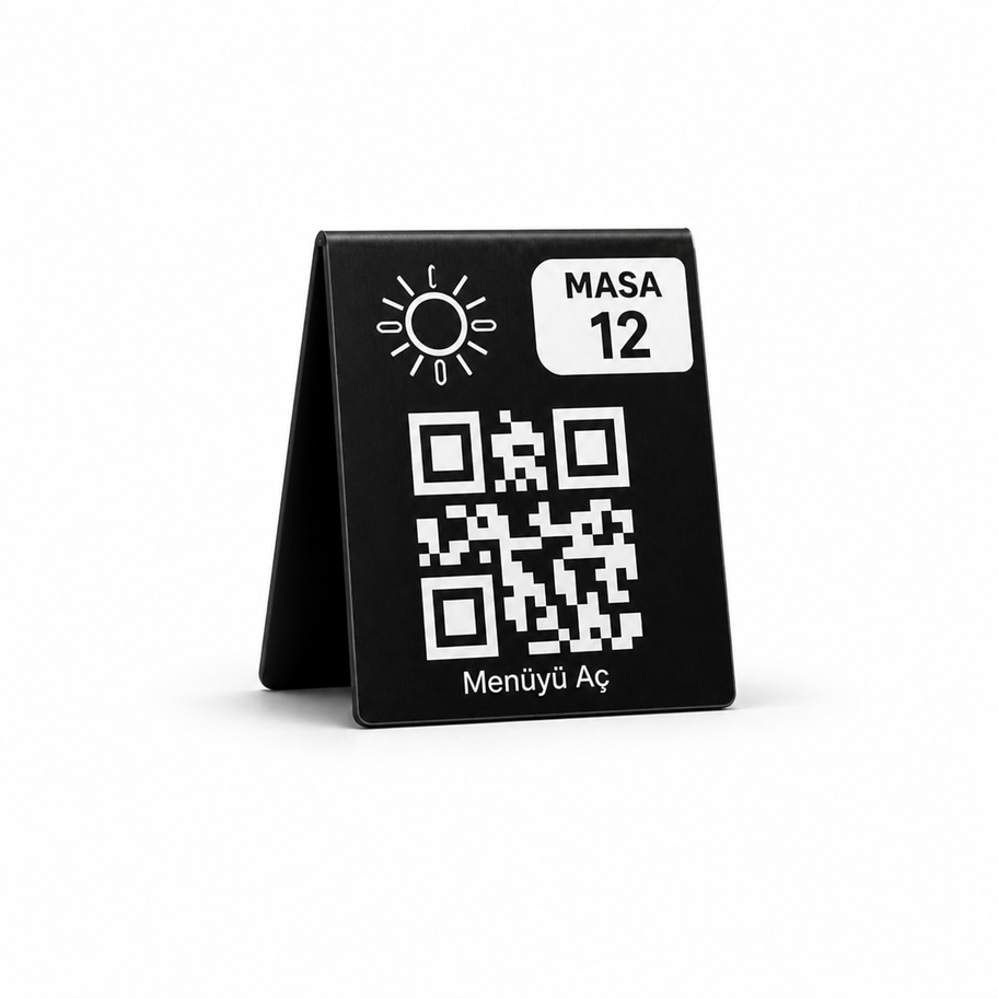 lüks qr menü standı