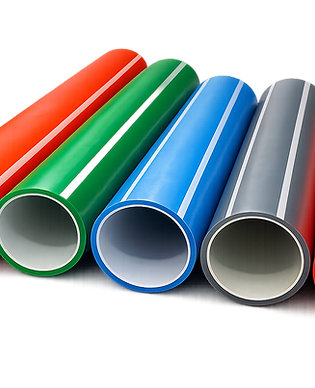 Multi-colored co-extruded PLB HDPE duct pipes utilizing MULTIBASE™ Siloxane Masterbatches as a permanent internal lubricant to lower the coefficient of friction for telecom cable blowing by Parridhi Polymerrs LLP.