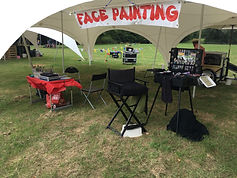 Face painting stand