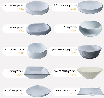 קטלוג כיור לארון אמבטיה כפרי דגם ניו יורק