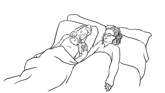 Rotoscope gif Orphan Black Sarah and Cosima