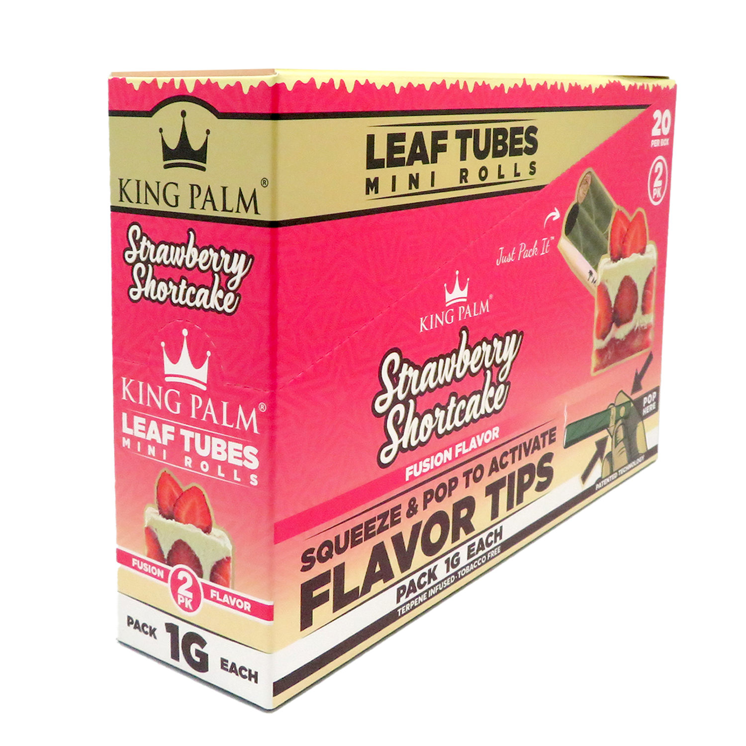 King Palm Mini (2pk/1g) - Strawberry Shortcake