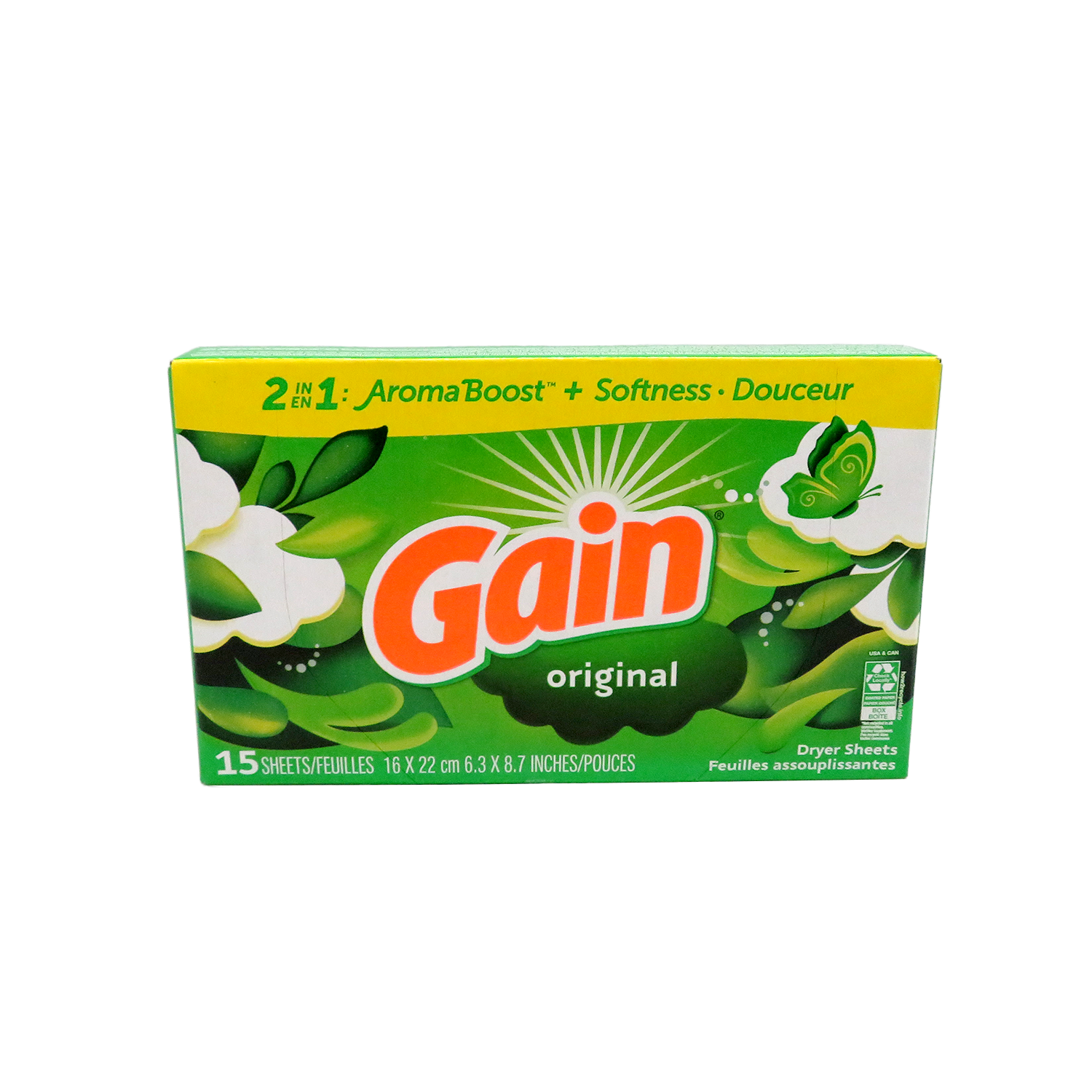 Gain Dryer Sheets - Original - 15 sheets
