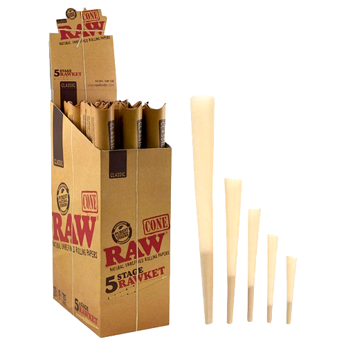 Thumbnail: Raw Classic Cone Pre-Rolled 5 Stage Rawket