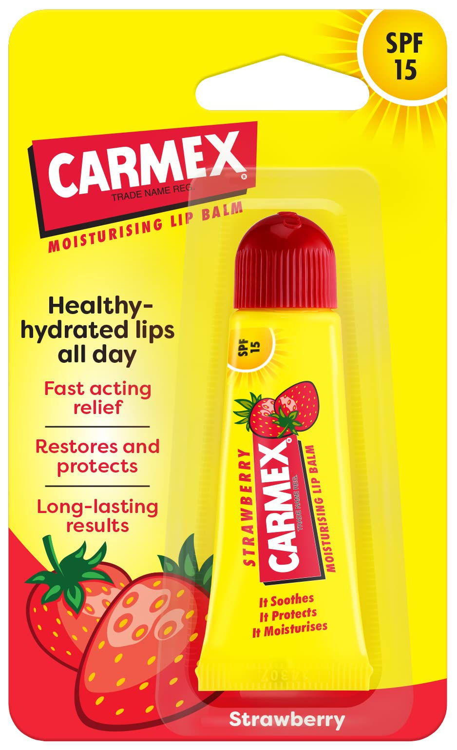 Carmex Tube Strawberry w/Card