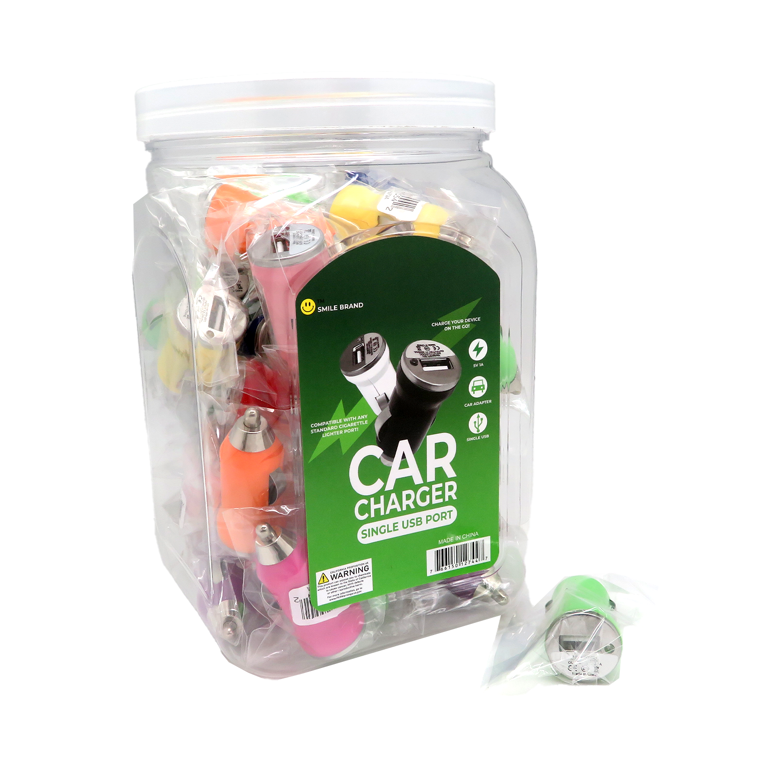 USB Car Charger multi-color