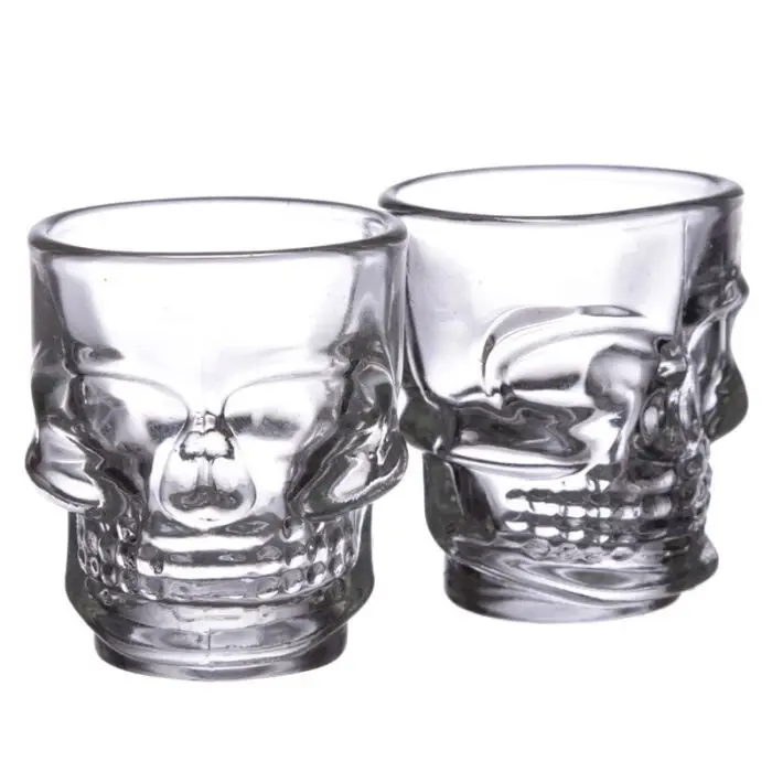 Thumbnail: Skulls and Roses Shot Glasses - Set of 2