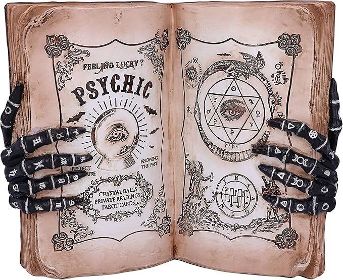 Psychic Compendium Palmists Grimoire Figurine