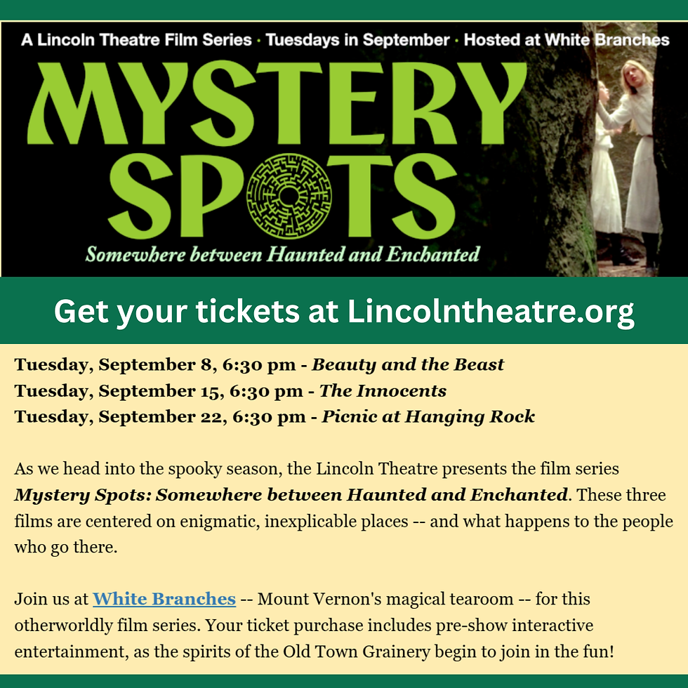 Mystery Spots: Lincoln Theatre's Haunted Movie Series