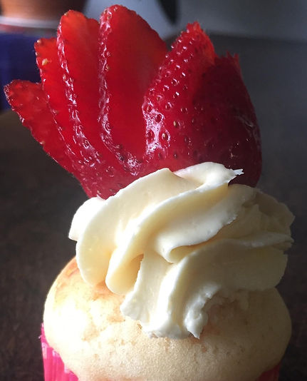 Cupcake de fresa